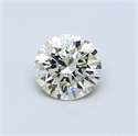 Natural Diamond 0.51 Carats, Round with Very Good Cut, M Color, VS1 Clarity and Certified by GIA