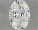 Natural Diamond 0.80 Carats, Oval with  Cut, G Color, SI1 Clarity and Certified by GIA