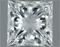 Natural Diamond 1.00 Carats, Princess with  Cut, G Color, VS2 Clarity and Certified by GIA