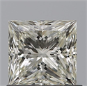 Natural Diamond 0.70 Carats, Princess with  Cut, K Color, VVS1 Clarity and Certified by GIA