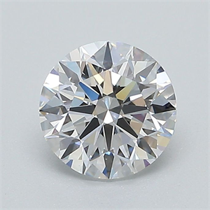 Picture of Lab Grown Diamond 1.06 Carats, Round with Excellent Cut, D Color, VVS1 Clarity and Certified by IGI