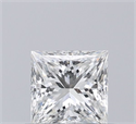 Diamante Natural 0.50 quilates, Princesa , Color G, claridad VS2 y certificado IGI