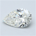 Natural Diamond 3.02 Carats, Pear with  Cut, I Color, VVS1 Clarity and Certified by GIA