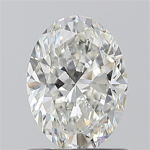 Picture of Natural Diamond 0.90 Carats, Oval with  Cut, H Color, SI1 Clarity and Certified by GIA