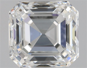 Foto Diamante Natural 0.90 quilates, Asscher , Color G, claridad VVS1 y certificado GIA de