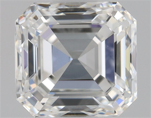 Picture of Natural Diamond 0.90 Carats, Asscher with  Cut, G Color, VVS1 Clarity and Certified by GIA