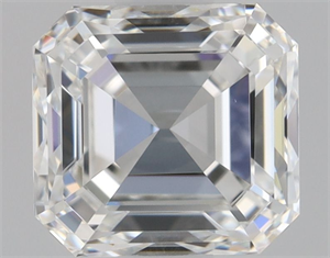 Picture of Natural Diamond 0.90 Carats, Asscher with  Cut, G Color, VVS1 Clarity and Certified by GIA