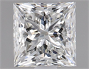 Natural Diamond 1.01 Carats, Princess with  Cut, J Color, VVS2 Clarity and Certified by GIA