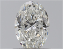 Natural Diamond 0.75 Carats, Oval with  Cut, G Color, SI1 Clarity and Certified by GIA