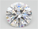 Lab Grown Diamond 5.56 Carats, Round with Ideal Cut, E Color, VVS2 Clarity and Certified by IGI