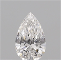 Natural Diamond 0.50 Carats, Pear with  Cut, D Color, VS2 Clarity and Certified by GIA