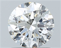 Natural Diamond 0.90 Carats, Round with Excellent Cut, I Color, VVS2 Clarity and Certified by GIA