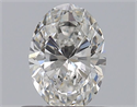 Natural Diamond 0.50 Carats, Oval with  Cut, F Color, VVS2 Clarity and Certified by GIA