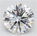 Lab Grown Diamond 3.41 Carats, Round with Excellent Cut, D Color, VVS1 Clarity and Certified by GIA