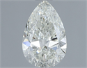 Natural Diamond 0.70 Carats, Pear with  Cut, H Color, SI2 Clarity and Certified by IGI