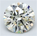 Diamante Natural 2.50 quilates, Redondo , Color M, claridad VVS1 y certificado GIA