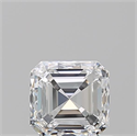 Diamante Natural 0.90 quilates, Asscher , Color F, claridad VS1 y certificado GIA
