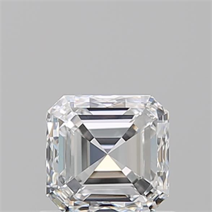 Foto Diamante Natural 0.90 quilates, Asscher , Color F, claridad VS1 y certificado GIA de