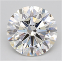 Lab Grown Diamond 4.55 Carats, Round with Ideal Cut, E Color, VVS2 Clarity and Certified by IGI