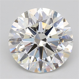 Picture of Lab Grown Diamond 4.55 Carats, Round with Ideal Cut, E Color, VVS2 Clarity and Certified by IGI