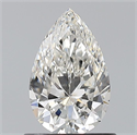 Natural Diamond 0.80 Carats, Pear with  Cut, H Color, VVS2 Clarity and Certified by GIA