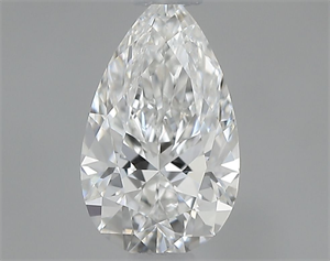 Picture of Natural Diamond 0.58 Carats, Pear with  Cut, F Color, VS1 Clarity and Certified by GIA