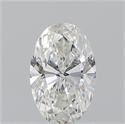 Natural Diamond 1.22 Carats, Oval with  Cut, H Color, SI2 Clarity and Certified by GIA