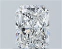 Natural Diamond 1.01 Carats, Radiant with  Cut, F Color, VS2 Clarity and Certified by GIA