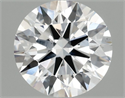 Lab Grown Diamond 2.00 Carats, Round with Ideal Cut, D Color, VS2 Clarity and Certified by IGI