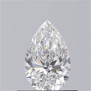 Picture of Natural Diamond 0.56 Carats, Pear with  Cut, F Color, VS2 Clarity and Certified by GIA