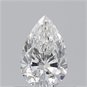 Natural Diamond 0.50 Carats, Pear with  Cut, F Color, VS1 Clarity and Certified by GIA