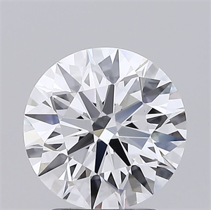 Picture of Lab Grown Diamond 2.56 Carats, Round with Ideal Cut, E Color, IF Clarity and Certified by IGI