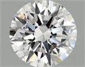 Del inventario de diamantes de laboratorio, 1.55 quilates, Redondo , Color F, claridad VS2 y certificado IGI