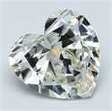 Natural Diamond 4.05 Carats, Heart with  Cut, L Color, SI2 Clarity and Certified by GIA