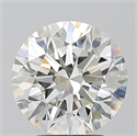 Natural Diamond 3.02 Carats, Round with Excellent Cut, H Color, SI1 Clarity and Certified by GIA