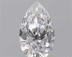 Picture of Natural Diamond 0.50 Carats, Pear with  Cut, D Color, SI1 Clarity and Certified by GIA