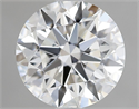 Natural Diamond 2.01 Carats, Round with Excellent Cut, H Color, VS1 Clarity and Certified by GIA