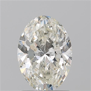 Picture of Natural Diamond 1.50 Carats, Oval with  Cut, J Color, SI2 Clarity and Certified by GIA