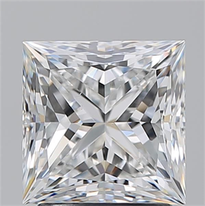 Picture of Natural Diamond 2.20 Carats, Princess with  Cut, F Color, VS2 Clarity and Certified by GIA