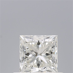 Picture of Natural Diamond 0.51 Carats, Princess with  Cut, I Color, VVS2 Clarity and Certified by GIA