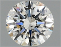 Natural Diamond 0.75 Carats, Round with Excellent Cut, I Color, SI1 Clarity and Certified by GIA