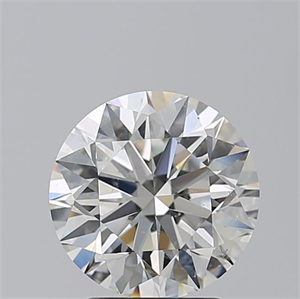 Picture of Natural Diamond 2.51 Carats, Round with Excellent Cut, H Color, SI2 Clarity and Certified by GIA
