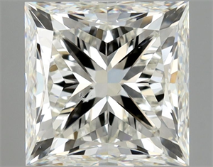 Picture of Natural Diamond 1.50 Carats, Princess with  Cut, J Color, SI1 Clarity and Certified by GIA