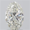 Diamante Natural 1.23 quilates, Ovalado , Color H, claridad VVS2 y certificado GIA
