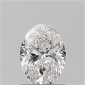 Natural Diamond 0.90 Carats, Oval with  Cut, F Color, IF Clarity and Certified by GIA