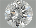 Natural Diamond 0.71 Carats, Round with Excellent Cut, E Color, I1 Clarity and Certified by IGI