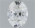 Diamante Natural 1.50 quilates, Ovalado , Color F, claridad SI2 y certificado IGI