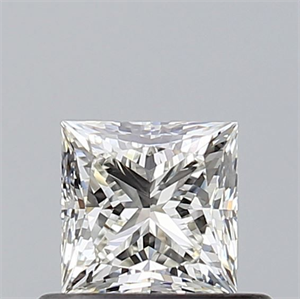 Picture of Natural Diamond 0.50 Carats, Princess with  Cut, J Color, VVS2 Clarity and Certified by GIA