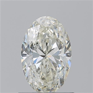 Picture of Natural Diamond 0.95 Carats, Oval with  Cut, K Color, SI1 Clarity and Certified by GIA