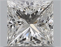 Natural Diamond 0.55 Carats, Princess with  Cut, F Color, VS2 Clarity and Certified by GIA